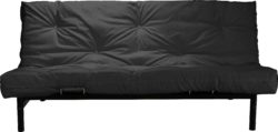 ColourMatch - Clive - 2 Seater - Futon - Sofa Bed - Jet Black